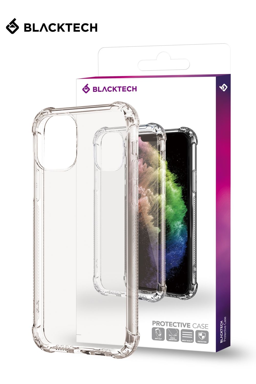 iPhone 6/6S BLACKTECH Hard Protective Case - Clear