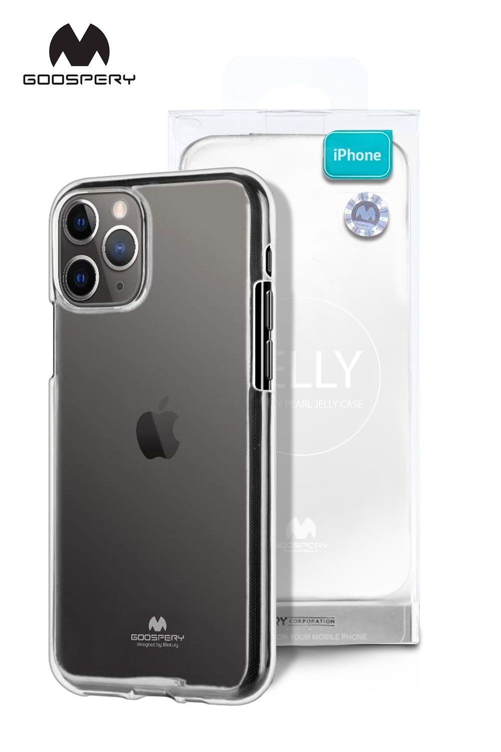 iPhone 11 Goospery Mercury Transparent Jelly - Clear