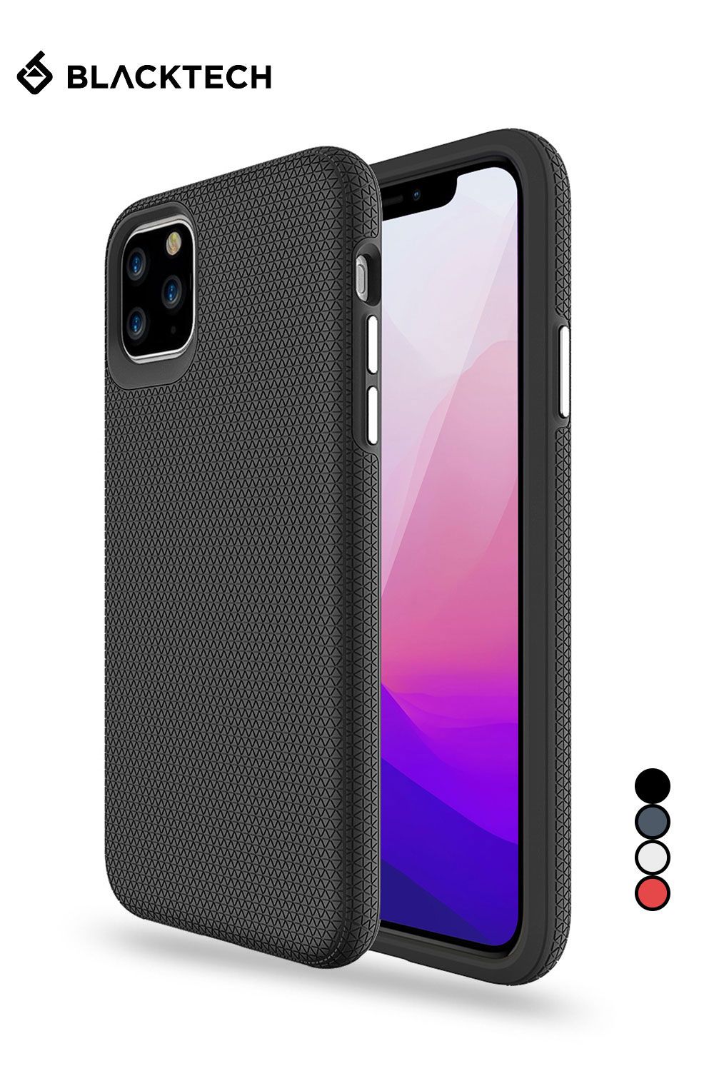 iPhone 15 BLACKTECH Triangle Armor - Black