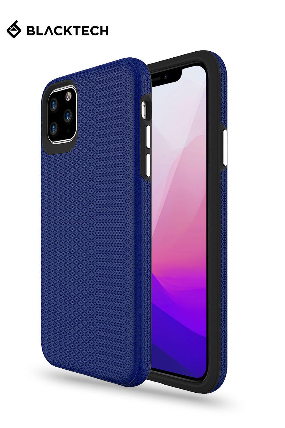iPhone 15 BLACKTECH Triangle Armor - Navy