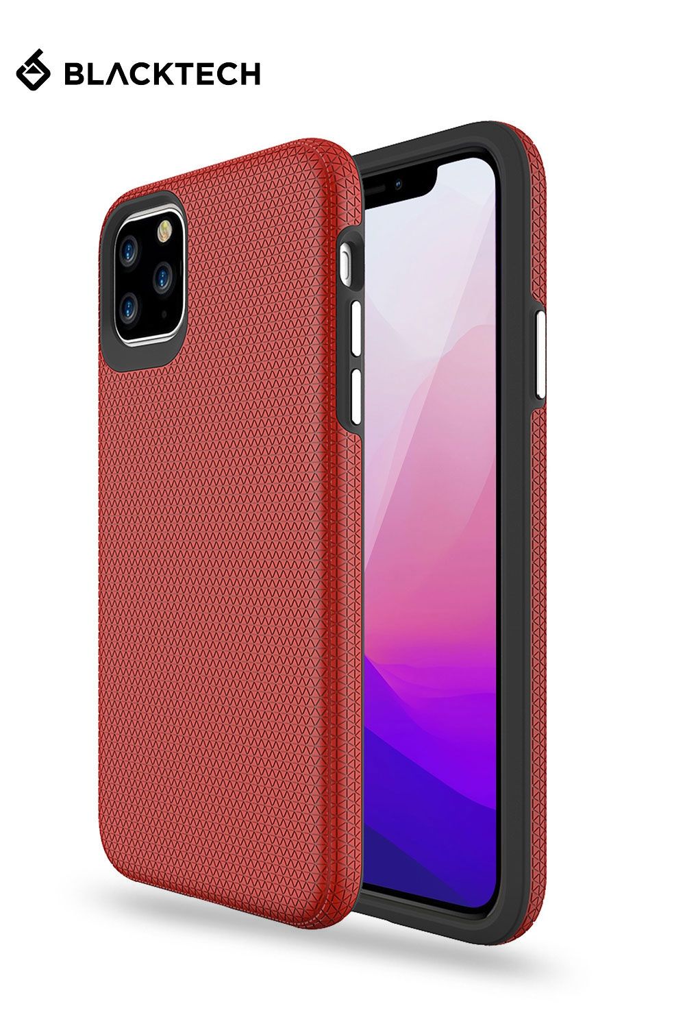 iPhone 15 BLACKTECH Triangle Armor - Red