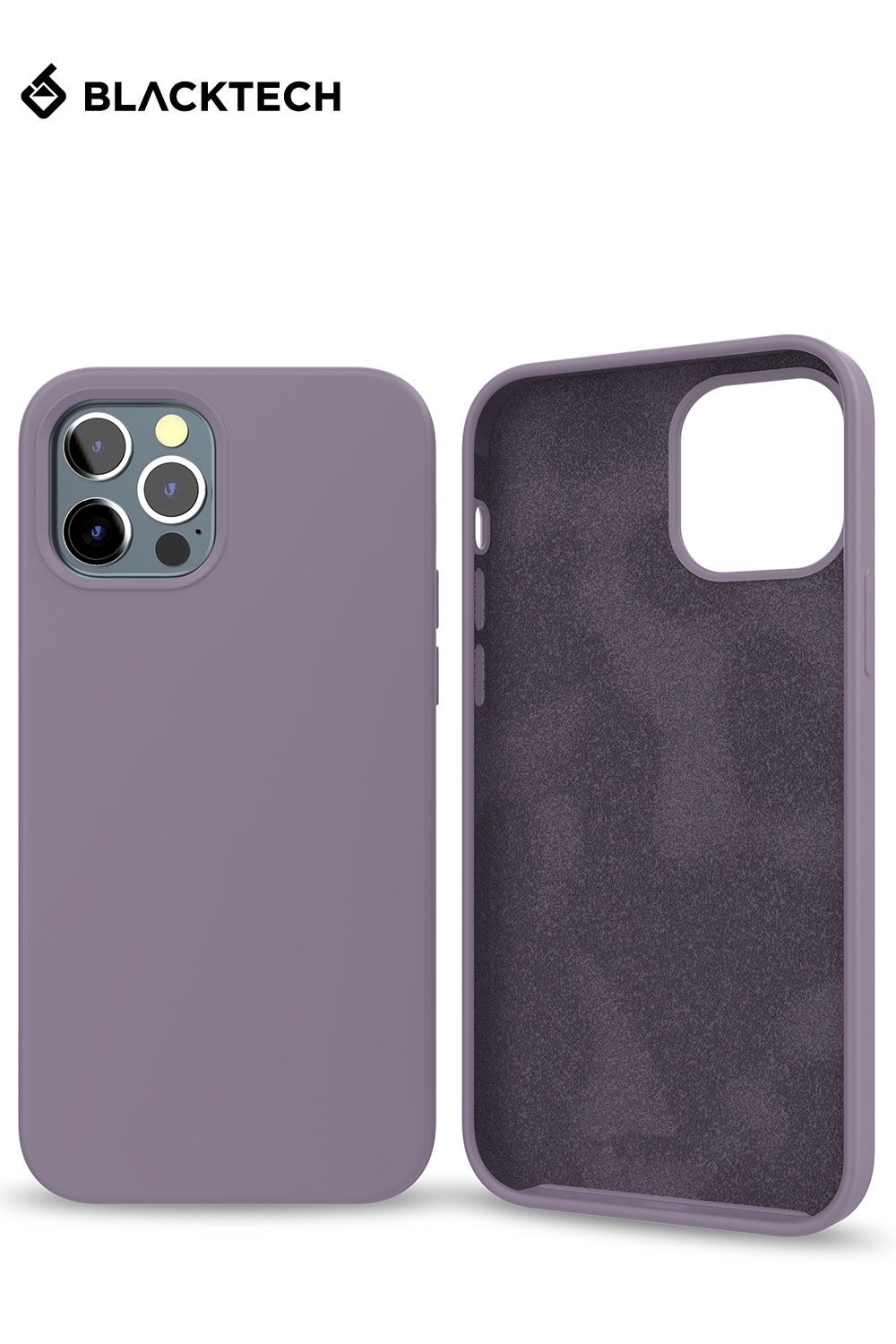 iPhone 14 Plus BLACKTECH Soft Feeling With Soft Micro Fiber - Purple