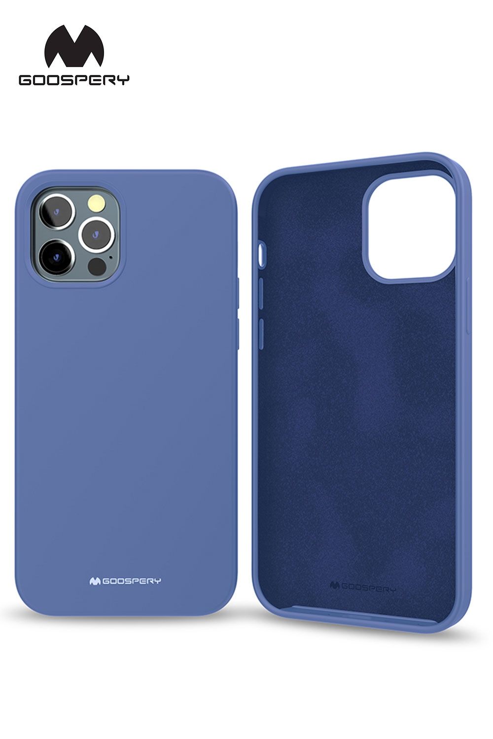 iPhone 13 Pro Max Goospery Mercury Silicone Case - Blue