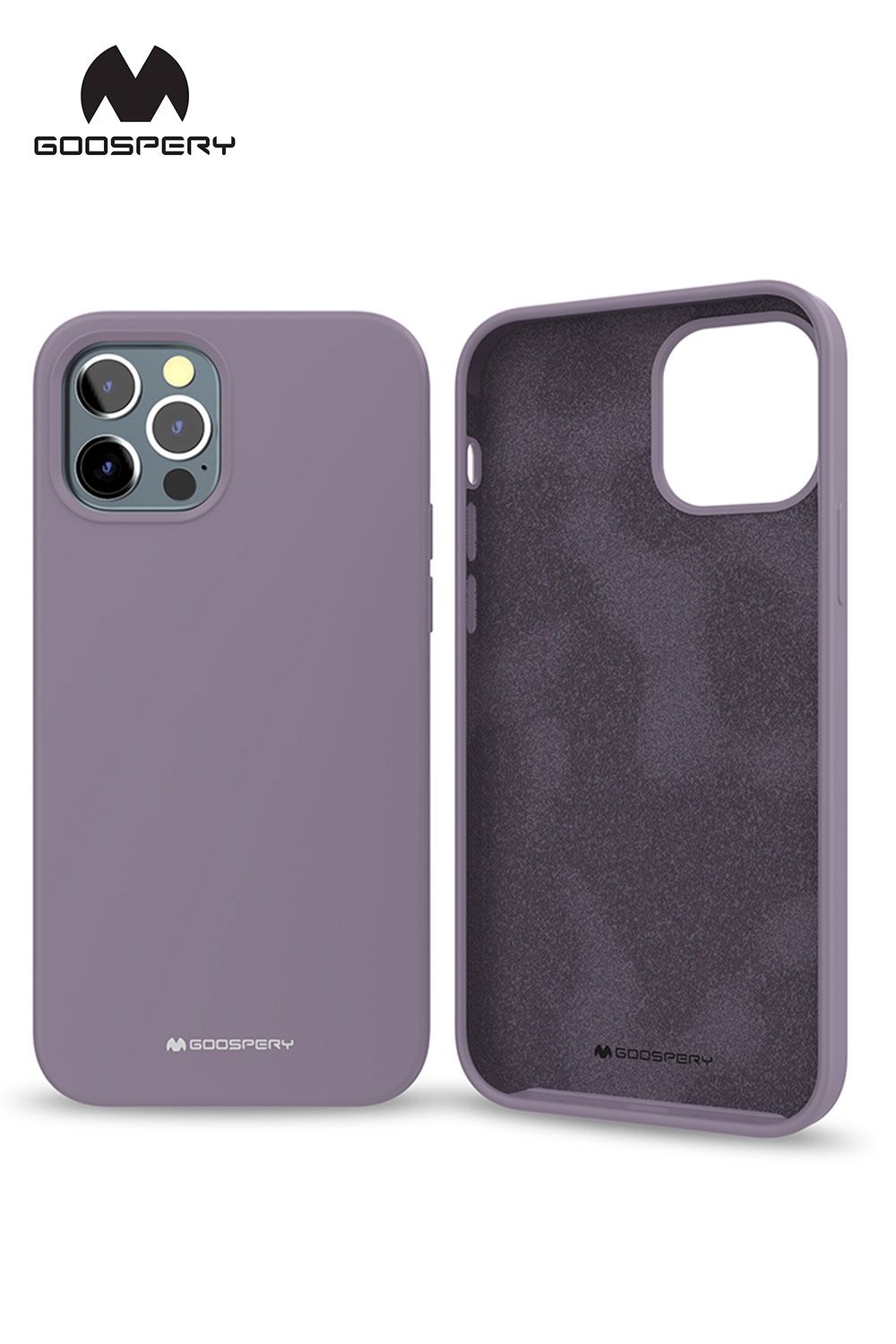 iPhone 13 Pro Max Goospery Mercury Silicone Case - Purple