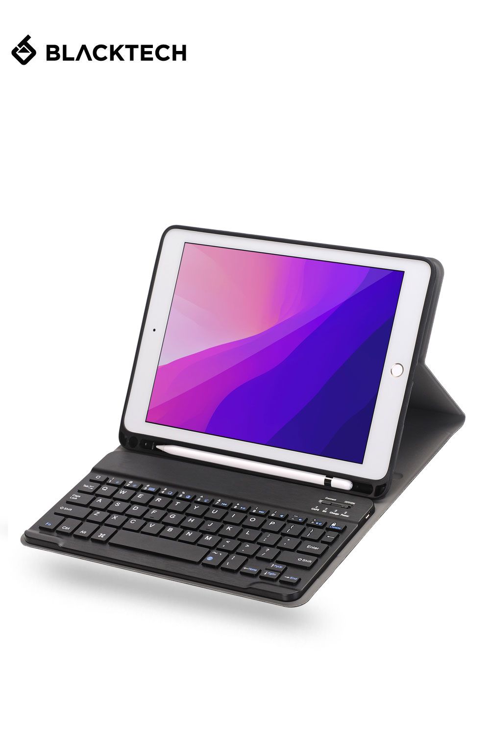 iPad Mini 6 BLACKTECH Bluetooth Keyboard Case - Black