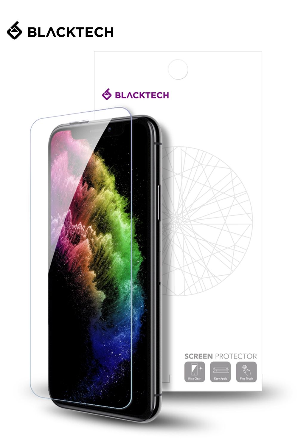 iPhone 6/7/8/SE/SE 2/SE 3 BLACKTECH Tempered Glass - Clear